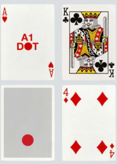 ANYONE RED DOTS PLAYING CARDS