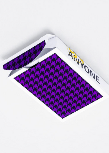 ANYONE PURPLE HOUNDSTOOTH PLAYING CARDS