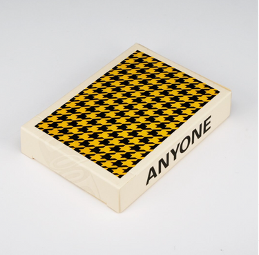 ANYONE YELLOW HOUNDSTOOTH  PLAYING CARDS