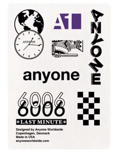 ANYONE PURPLE LOGO PLAYING CARDS