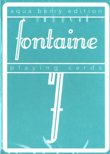 FONTAINE AQUA BERRY PLAYING CARDS