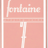 FONTAINE PEACH PLAYING CARDS