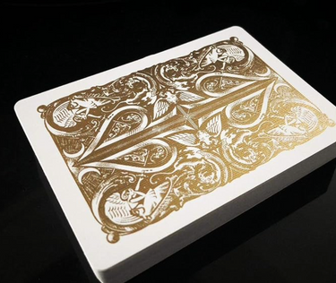 GOLD SPLIT SPADES PLAYING CARDS