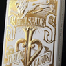 GOLD SPLIT SPADES PLAYING CARDS 