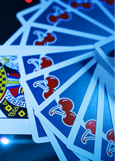 cherry casino blue playing cards