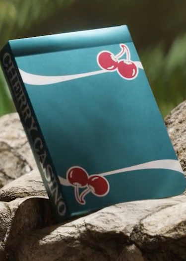 cherry casino tropicana teal playing cards 