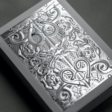 SILVER GATORBACKS PLAYING CARDS