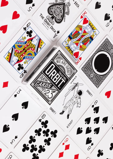 ORBIT X TALLY HO BLACK PLAYING CARDS