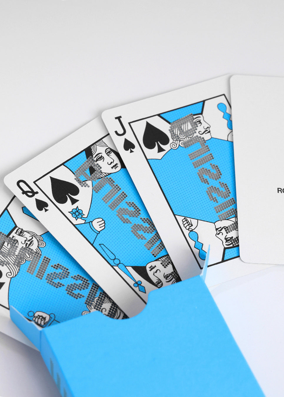 Blue Game Cards Stack MISSING BEAM PLAYING CARDS - BLUE – Paperdecks