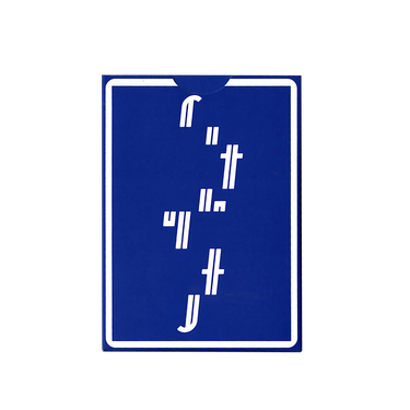 FONTAINE BLUE GLITCH PLAYING CARDS