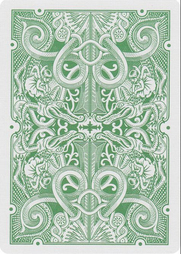 uspcc playing cards David Blaine green gator backs deck