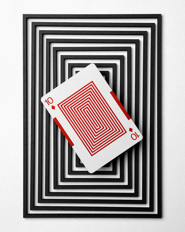 EAMES #1 BLACK STARBURST PLAYING CARDS