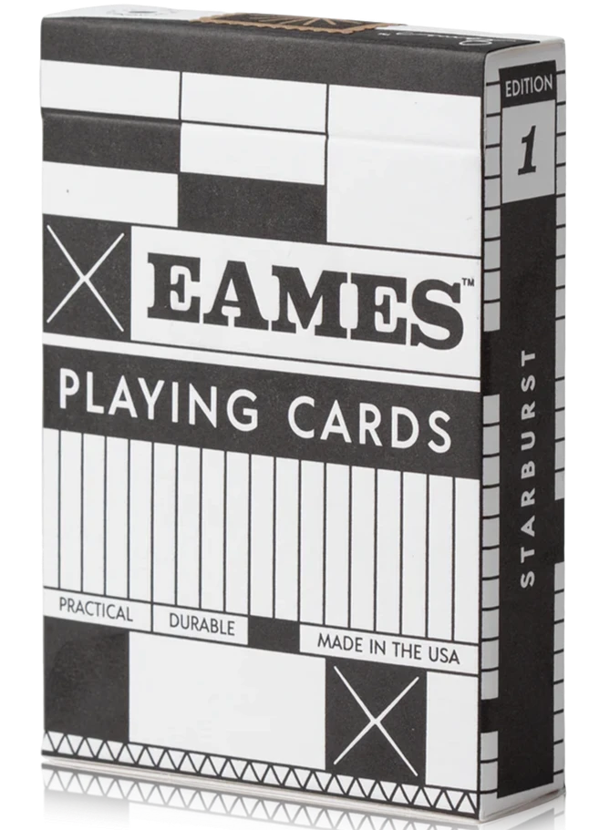 playing cards art of play eames edition black 