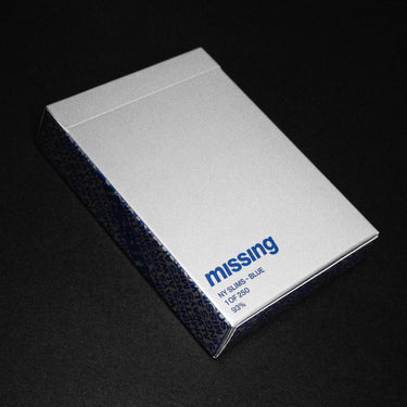 NY SLIMS PLAYING CARDS - BLUE/SILVER