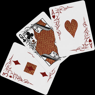 NY SLIMS PLAYING CARDS - RED/GOLD