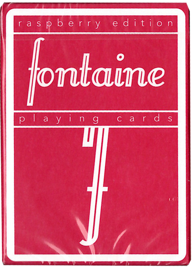 RASPBERRY FONTAINE PLAYING CARDS