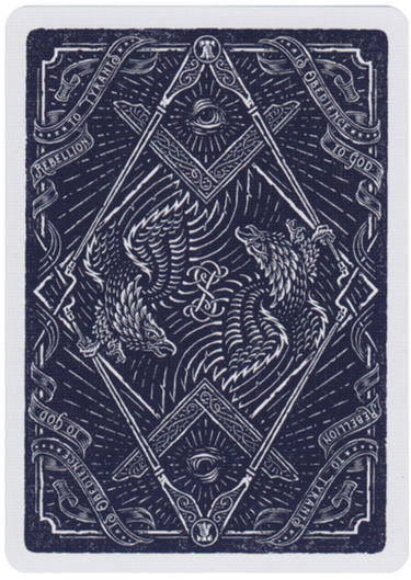 Sons of Liberty, Patriot Blue  playing cards- Paperdecks