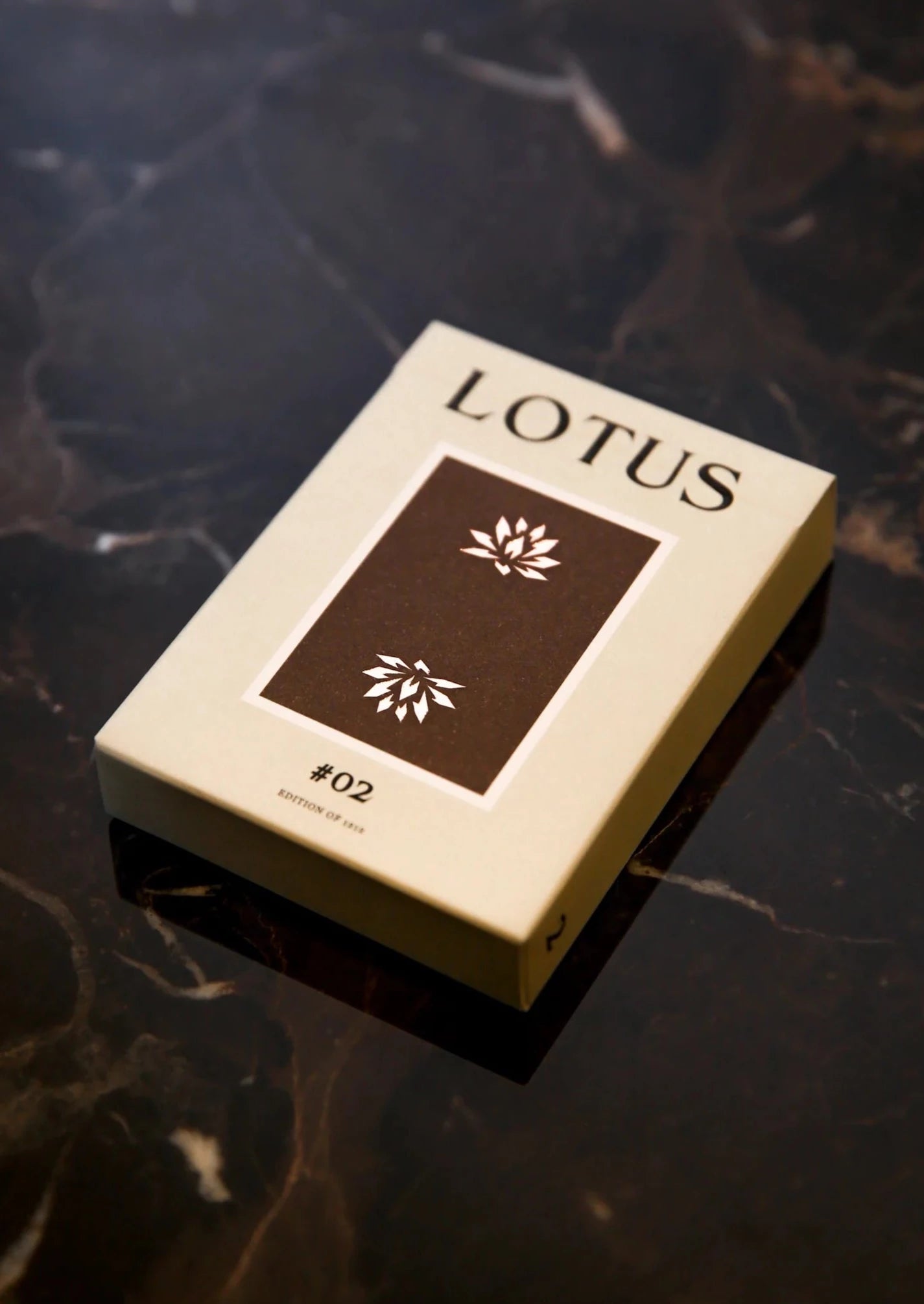 lotusinhand 02 playing cards Edition of 1212. Printed in Taiwan by Dex Playing Card Co.