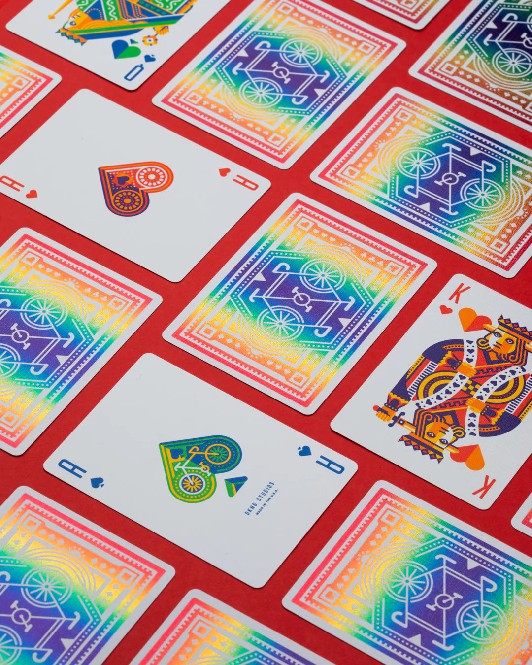 DKNG RAINBOW WHEELS PLAYING CARDS