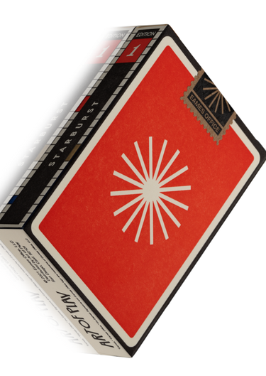 EAMES X ART OF PLAY STARBURST RED PLAYING CARDS