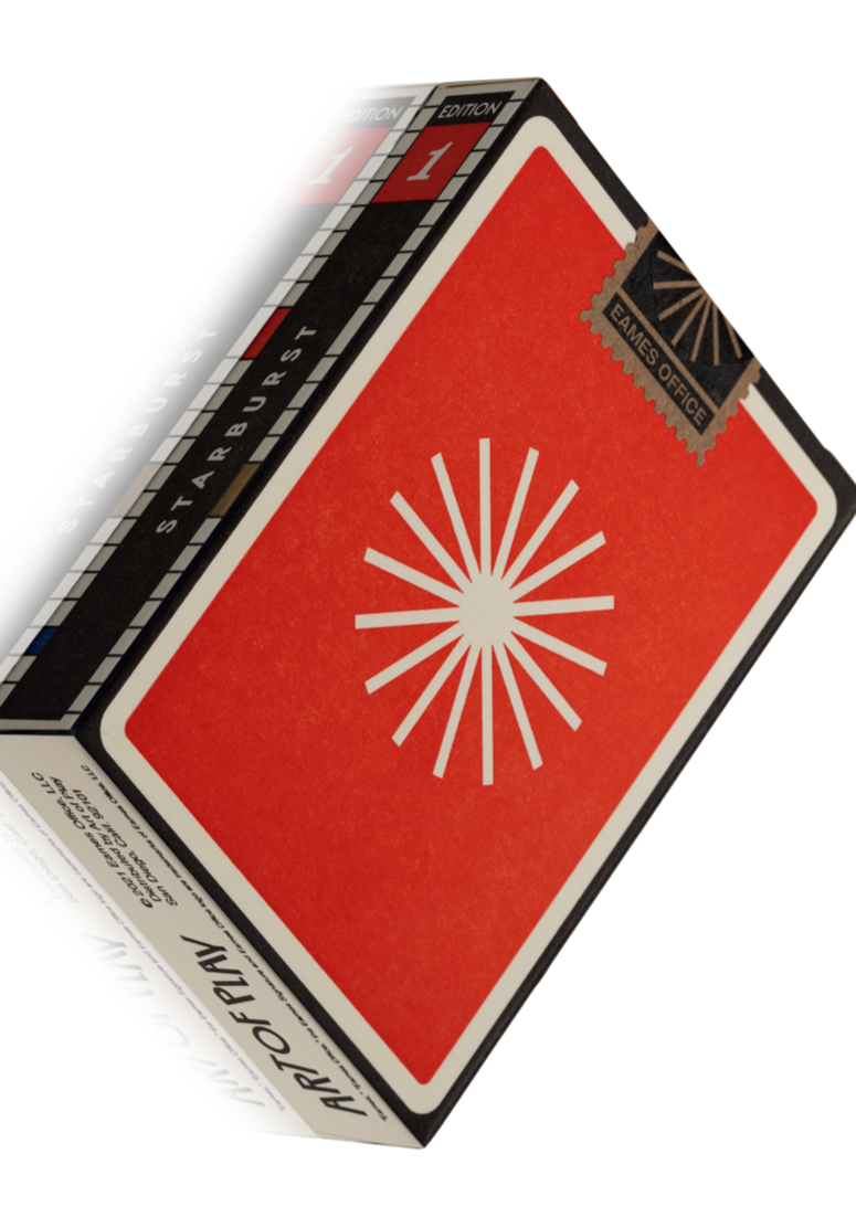 EAMES X ART OF PLAY STARBURST RED PLAYING CARDS – Paperdecks