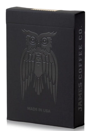 JAMES COFFEE CO BLACK V2 PLAYING CARDS