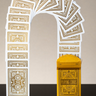 gold dkng playing cards