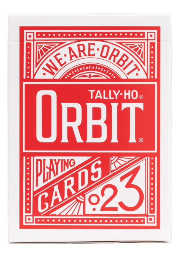 Tally ho orbit playing cards red blue and black edition 
