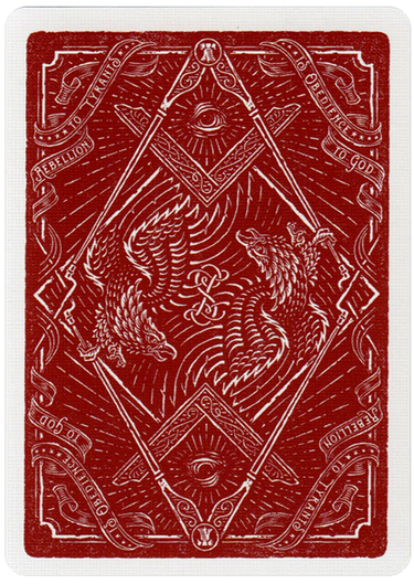 SONS OF LIBERTY, PATRIOT RED playing cards dan & Dave 
